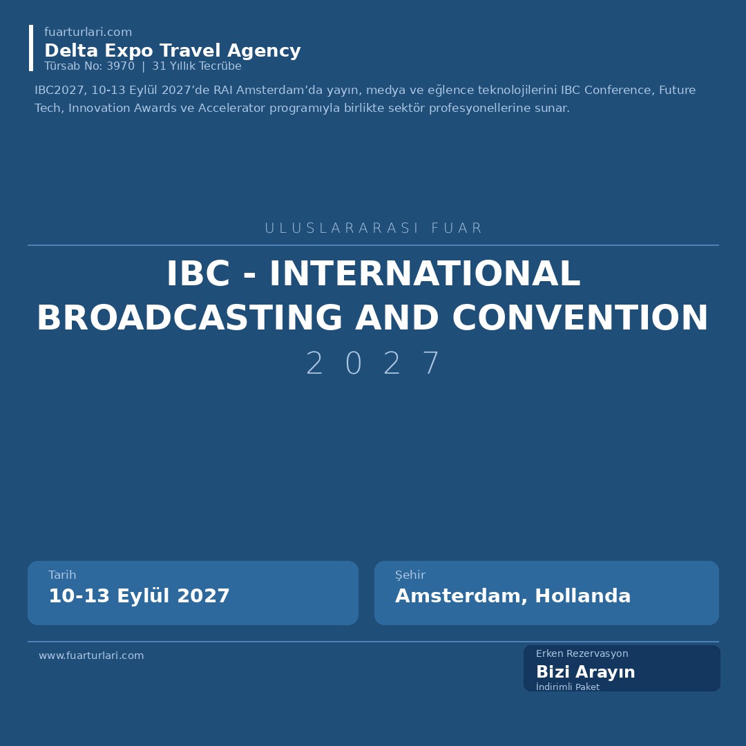IBC 2027 - International Broadcasting and Convention