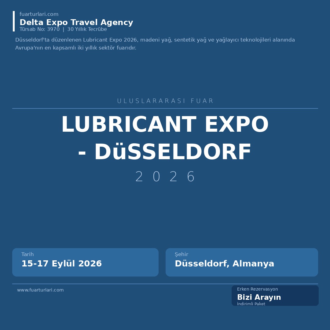 Lubricant Expo 2026 - Düsseldorf