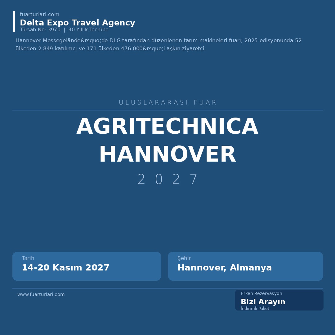 Agritechnica Hannover 2027