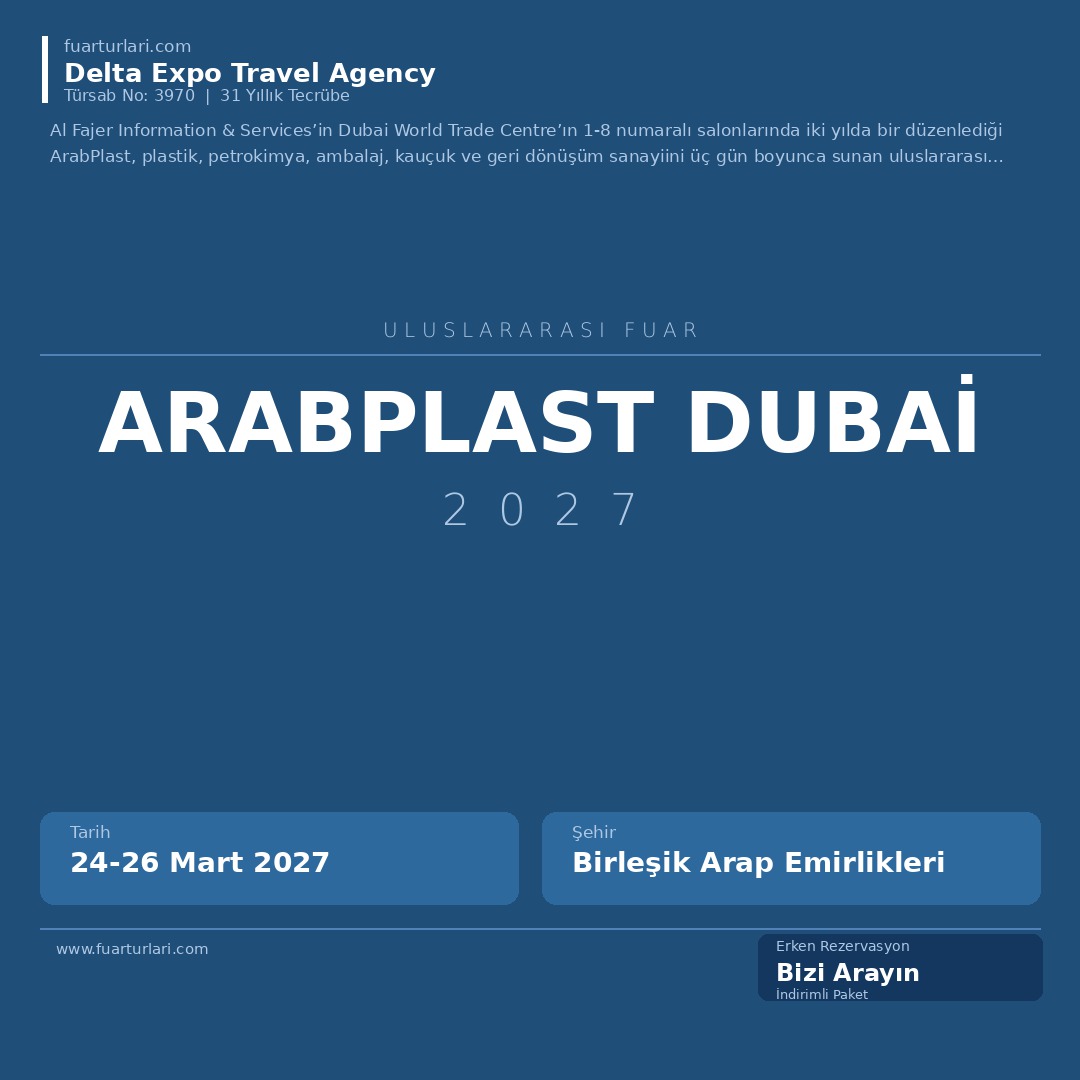 Arabplast Dubai 2027