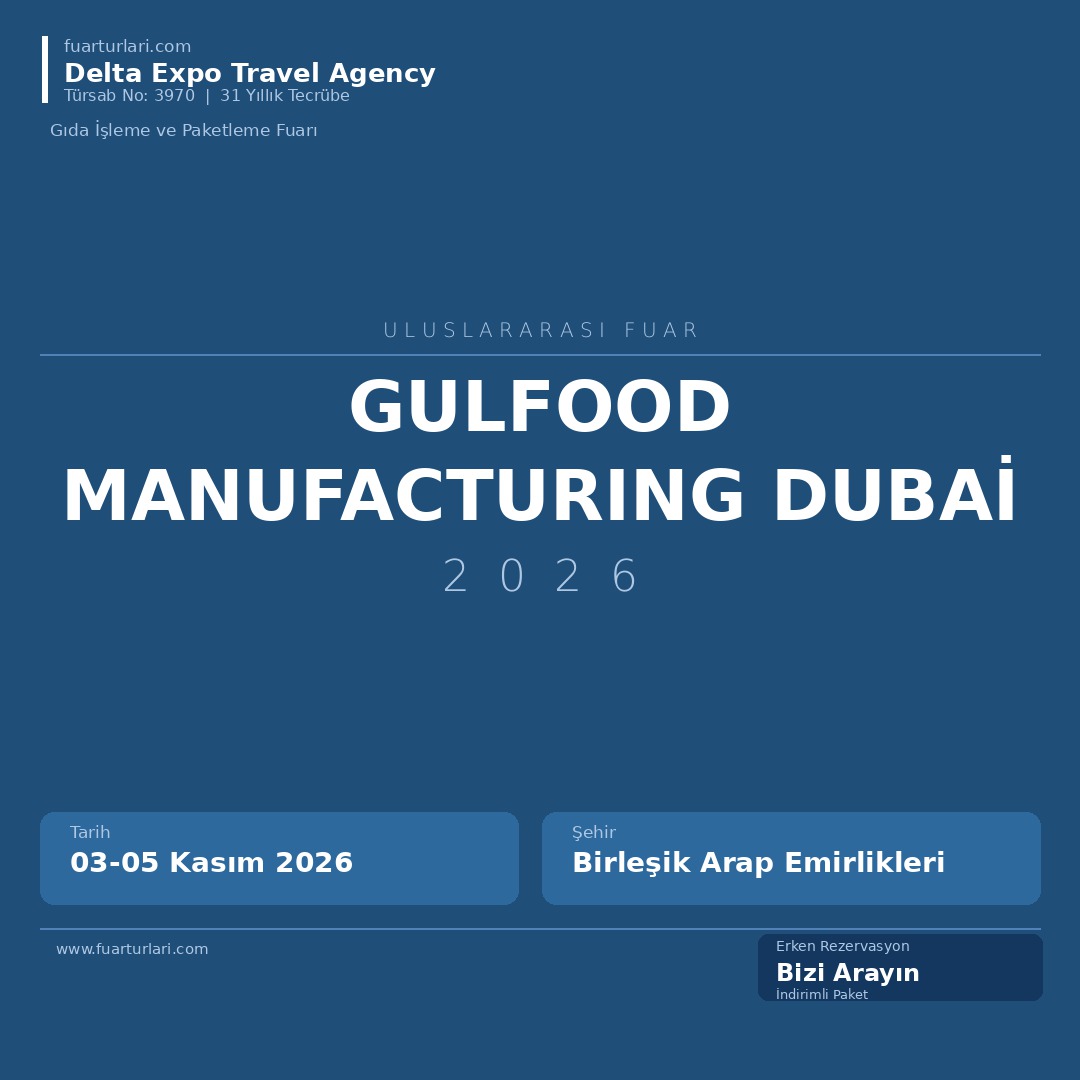 Gulfood Manufacturing Dubai 2026