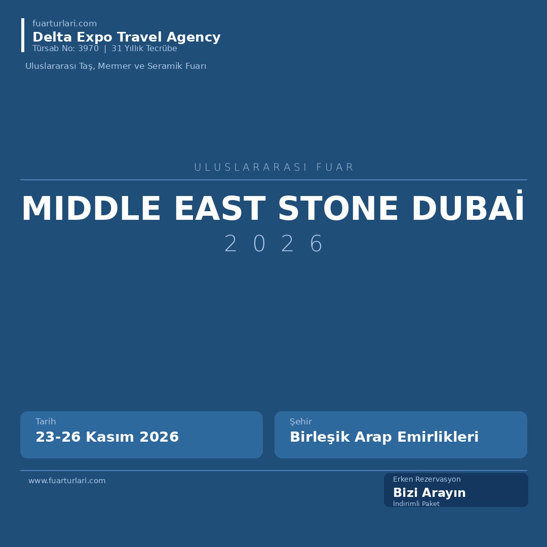 Middle East Stone Dubai 2026