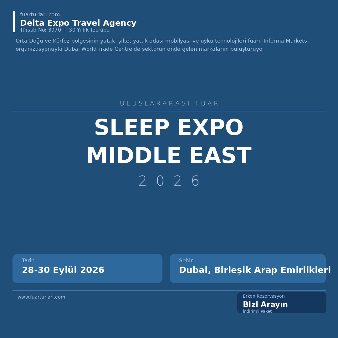 Sleep Expo Middle East 2026