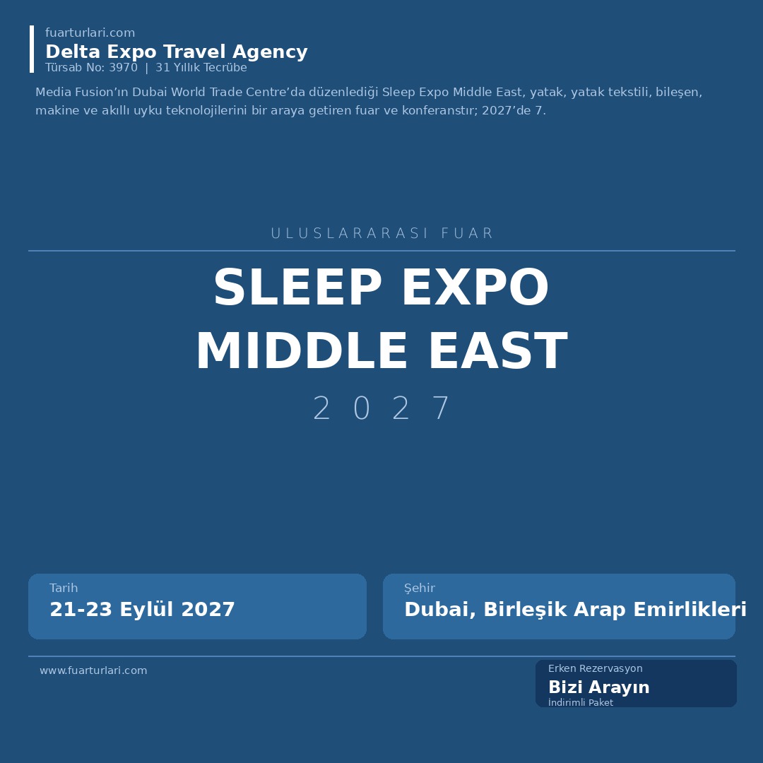 Sleep Expo Middle East 2027