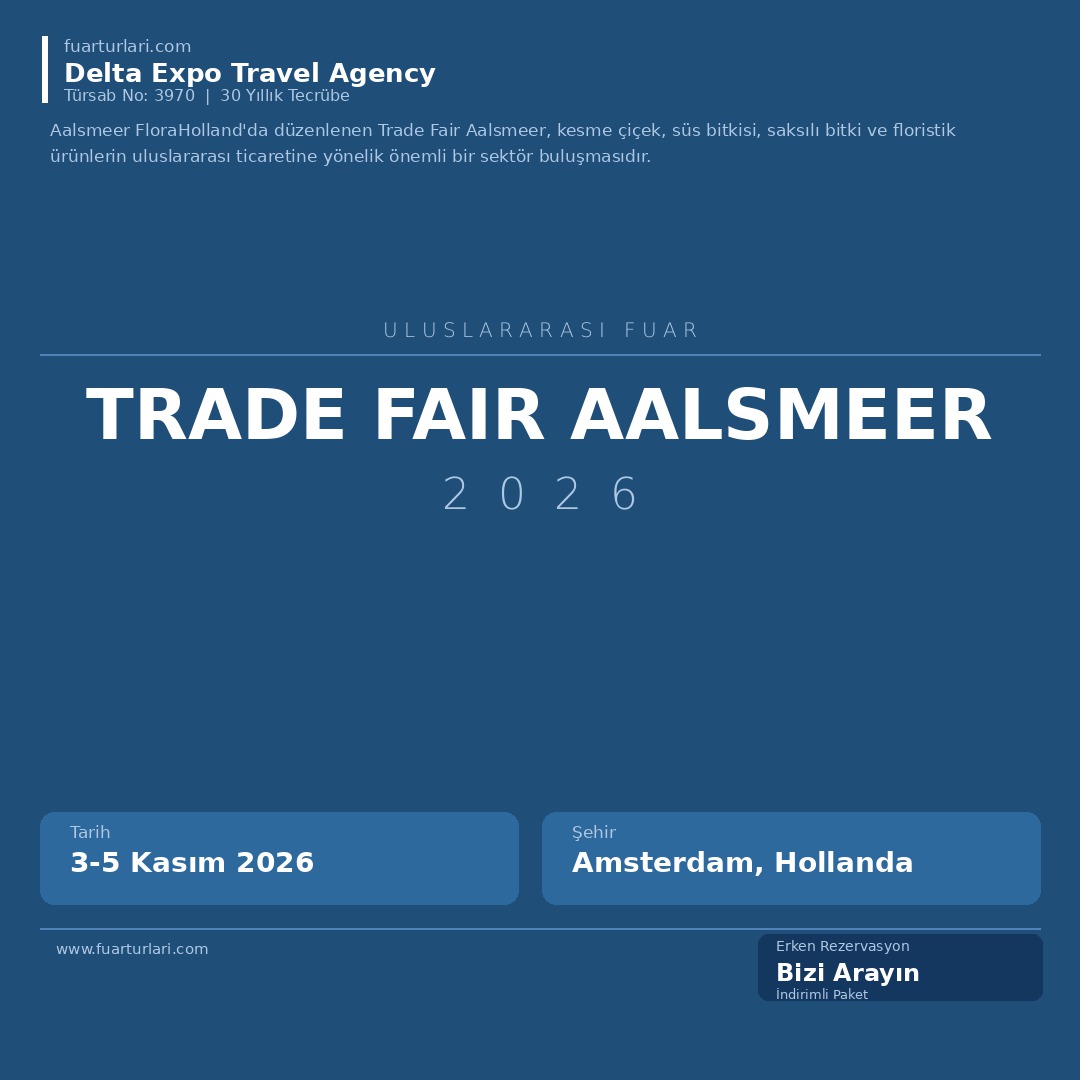 Trade Fair Aalsmeer 2026