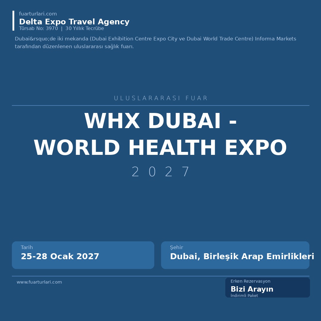 WHX Dubai 2027 - World Health Expo