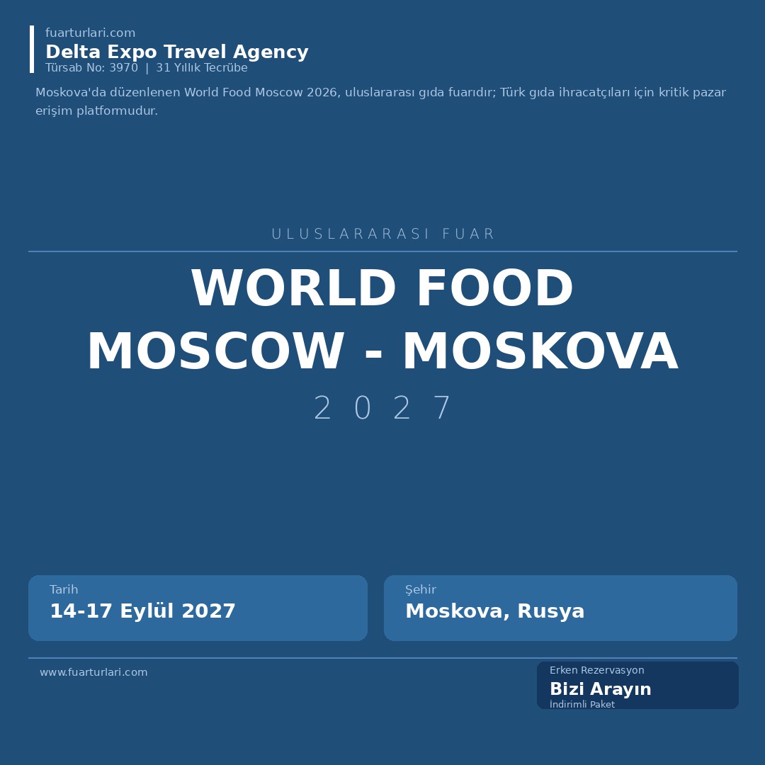 World Food Moscow 2027 - Moscow