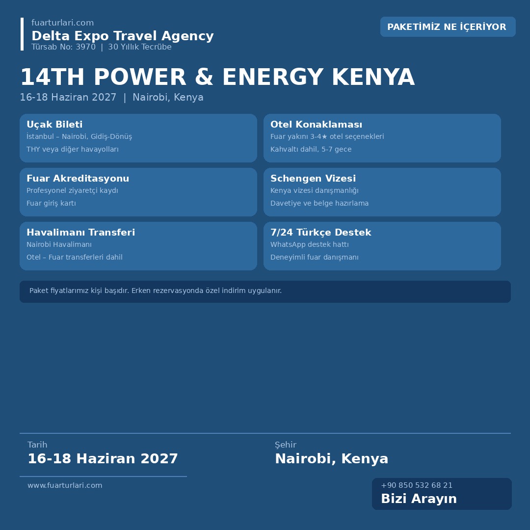 14th Power & Energy Kenya 2027 - Fuar Salonu