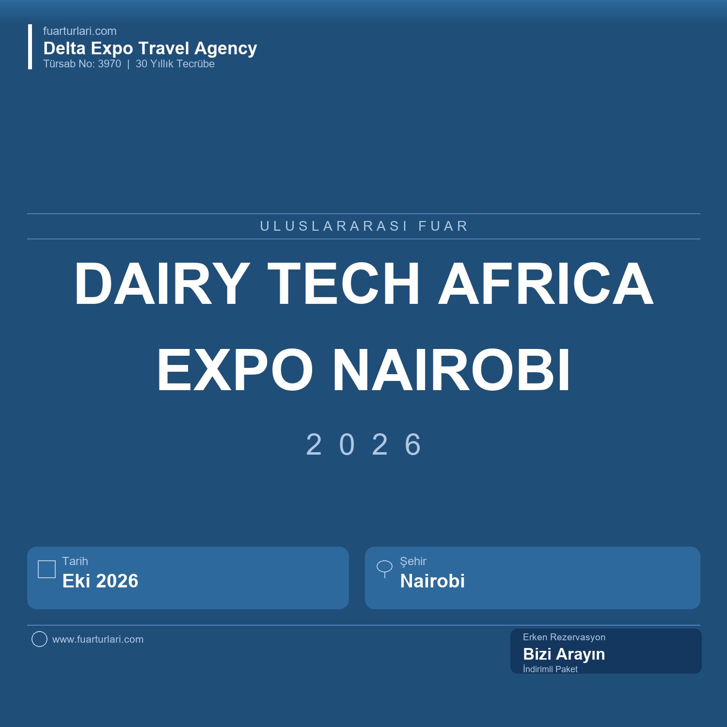 3th Dairy Tech Africa Expo 2026 - Nairobi - Fuar Salonu