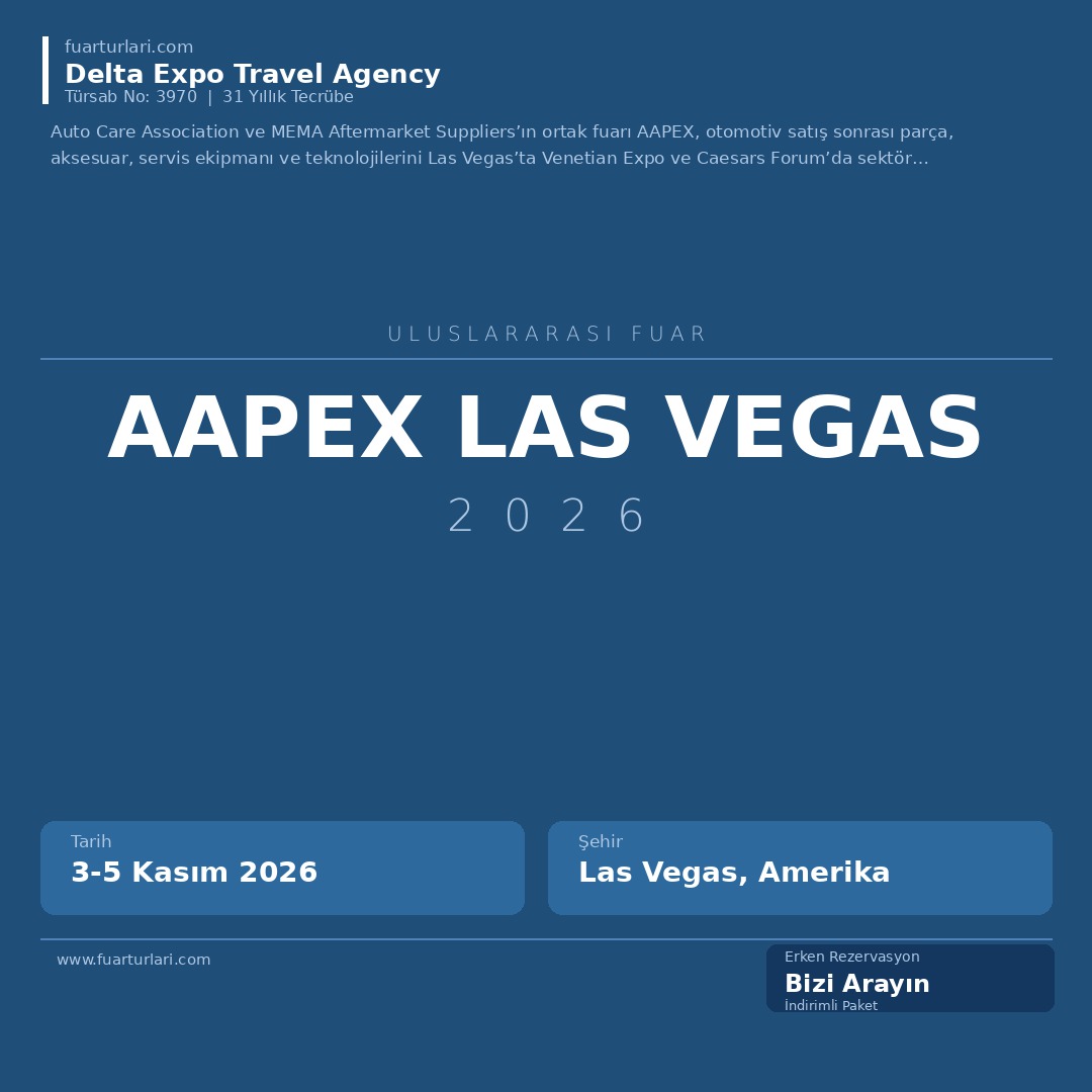 AAPEX Las Vegas 2026 - Fuar Salonu