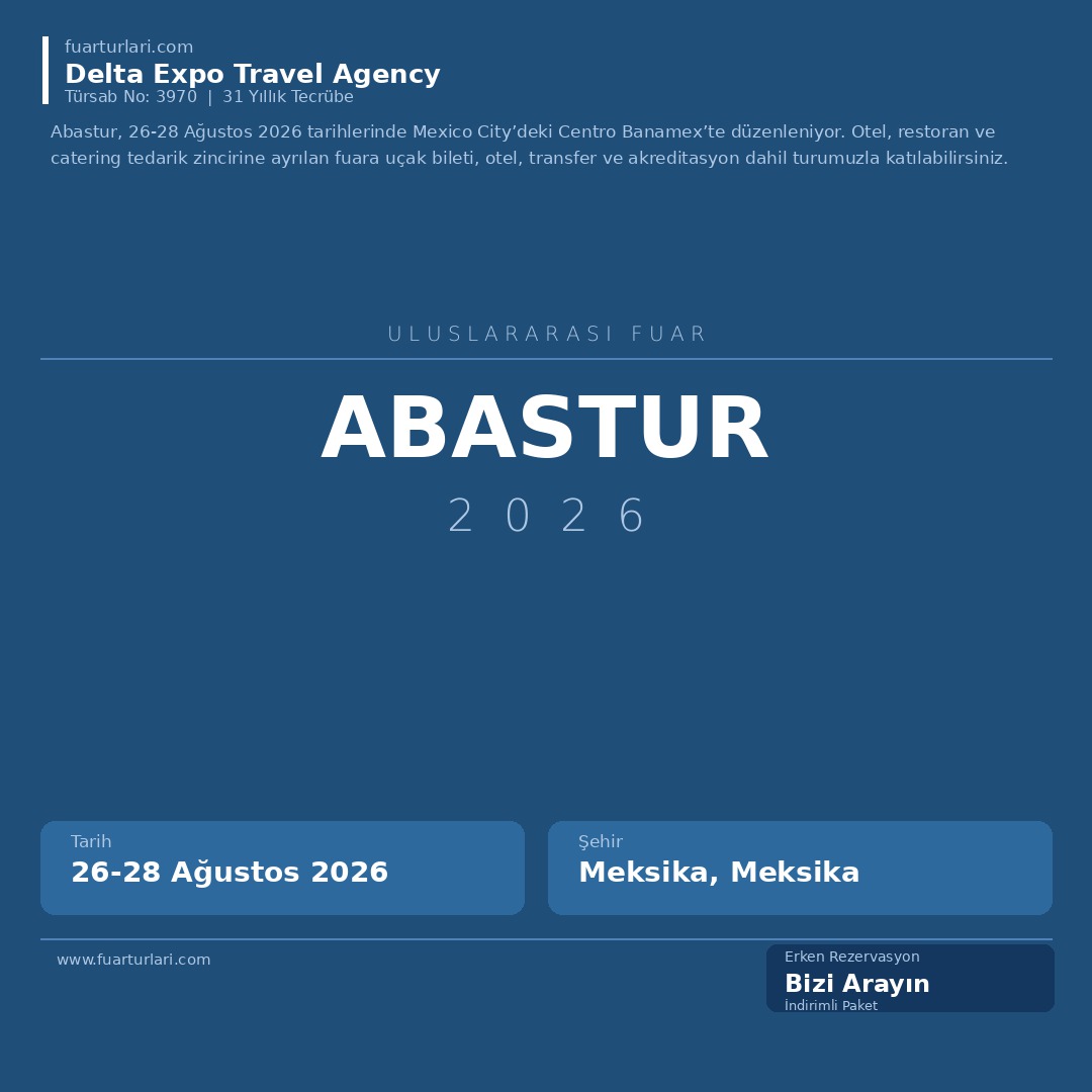 Abastur 2026 - Fuar Salonu
