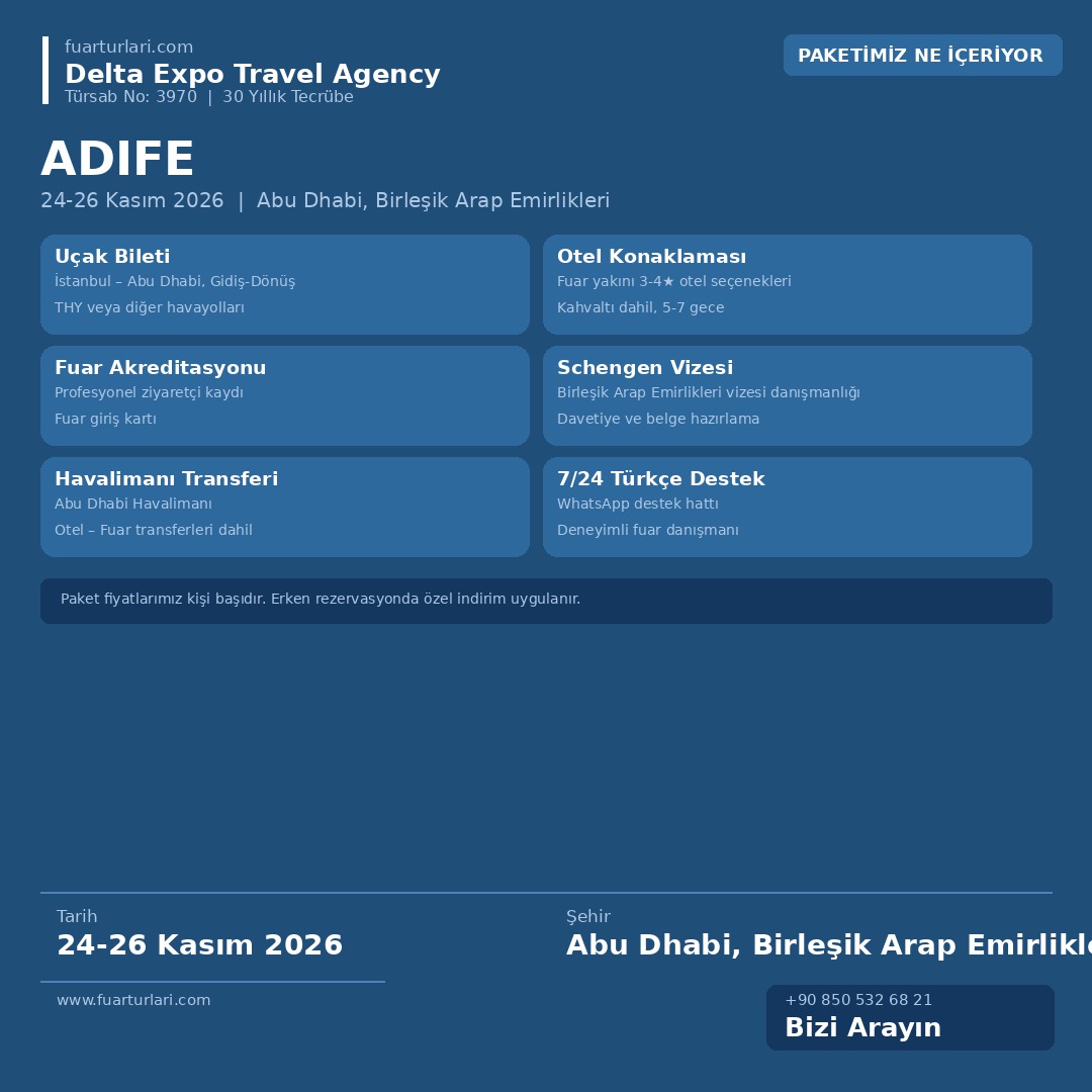 ADIFE 2026 - Fuar Salonu