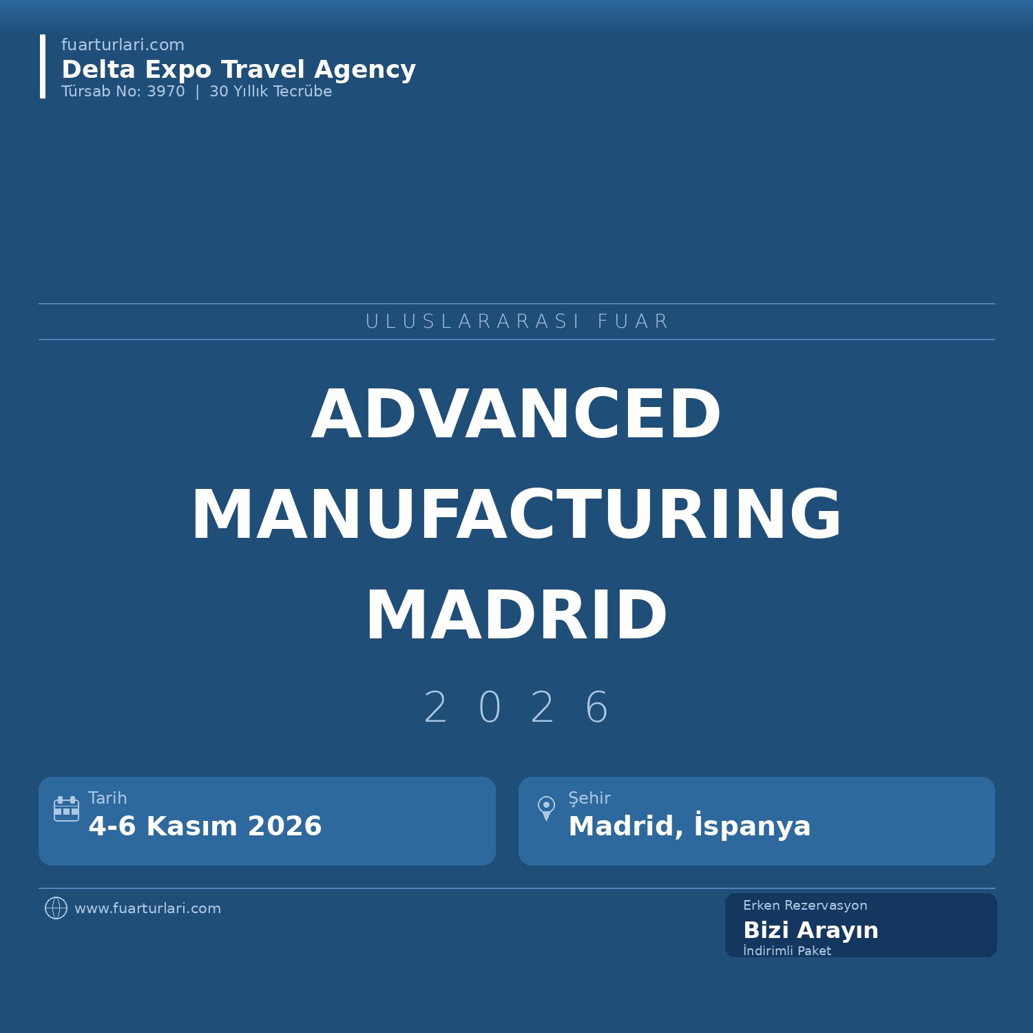 Advanced Manufacturing Madrid 2026 - Fuar Salonu
