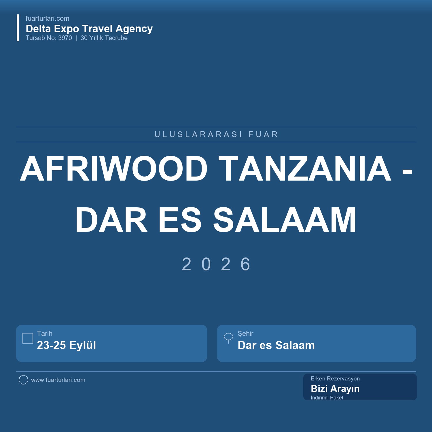 AfriWood Tanzania 2026 - Dar es Salaam - Fuar Salonu