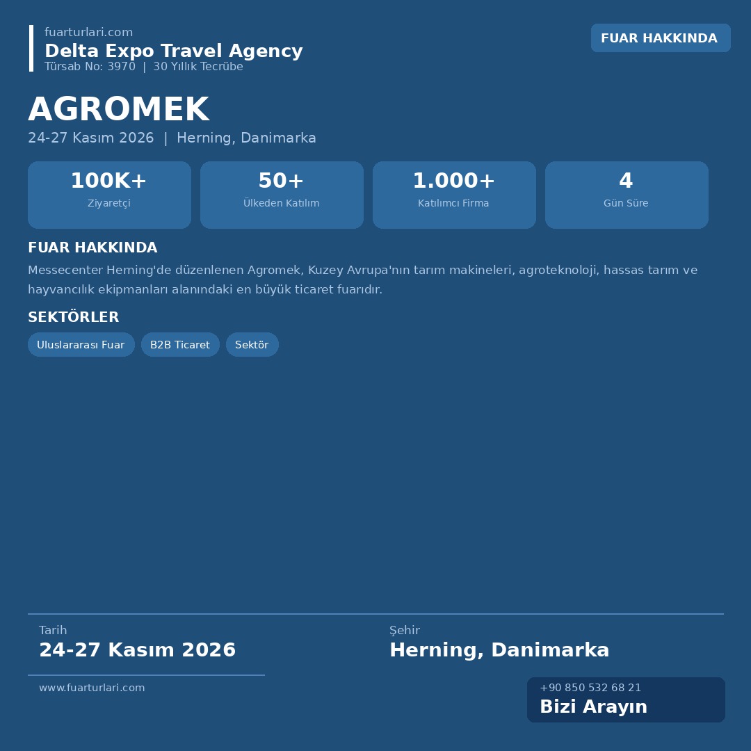 Agromek 2026 - Fuar Salonu