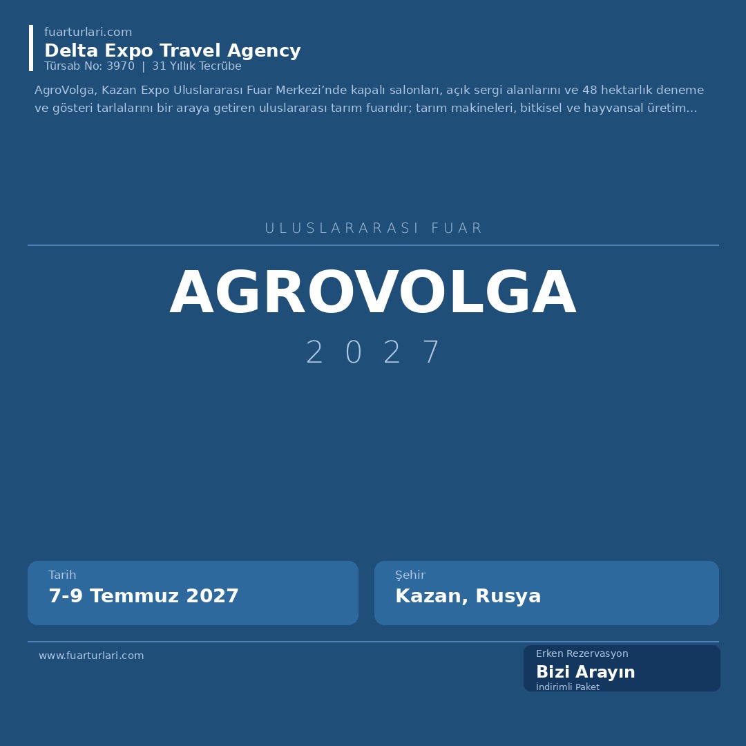 AgroVolga 2027 - Fuar Salonu