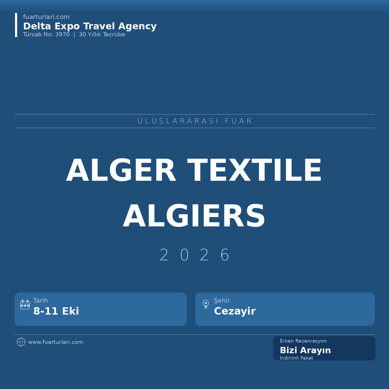 Alger Textile 2026 - Fuar Salonu