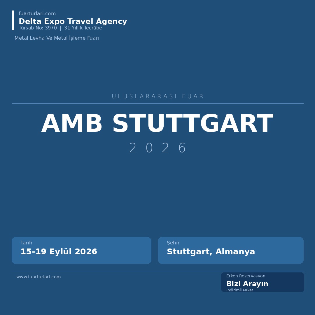 AMB Stuttgart 2026 - Fuar Salonu
