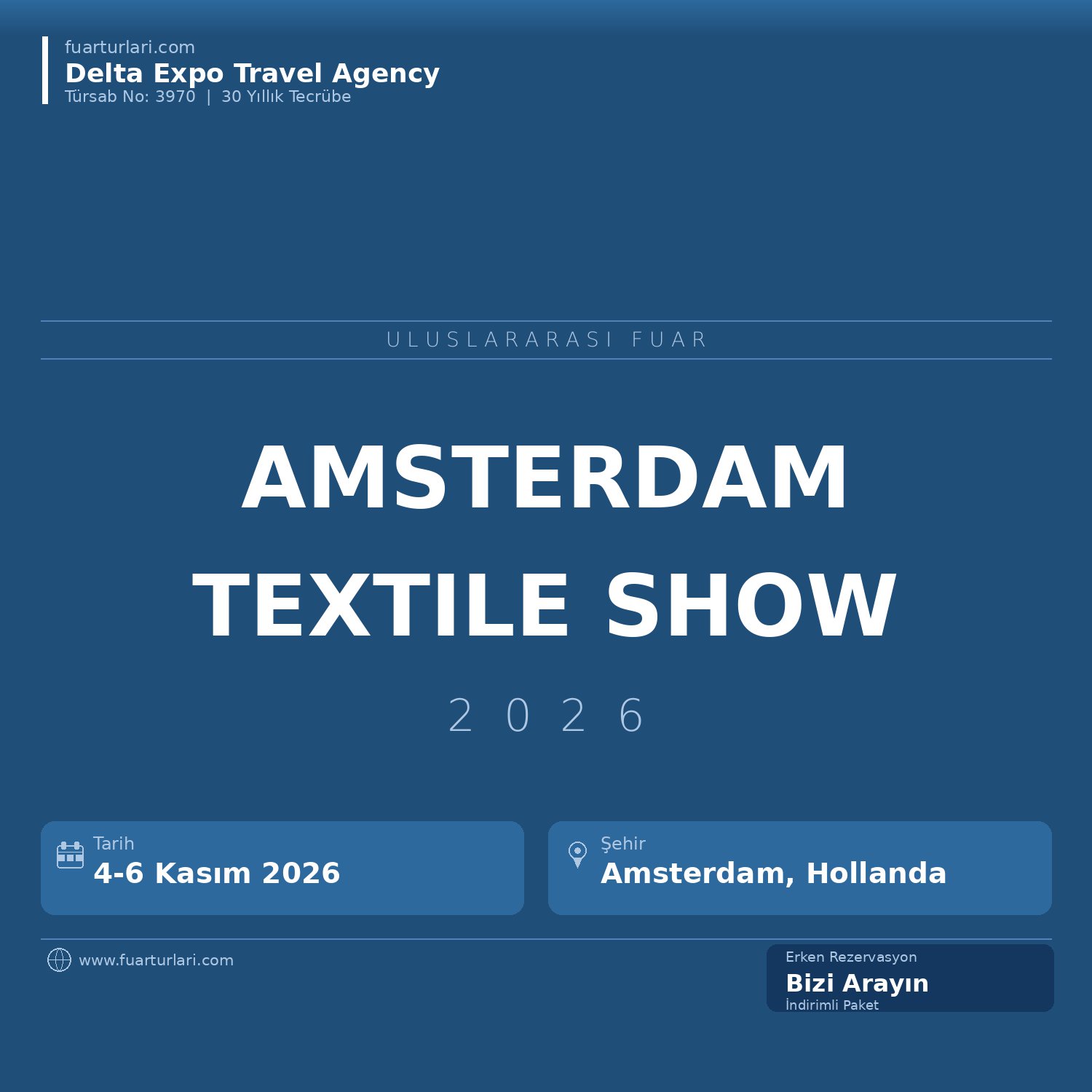 Amsterdam Textile Show 2026 - Fuar Salonu