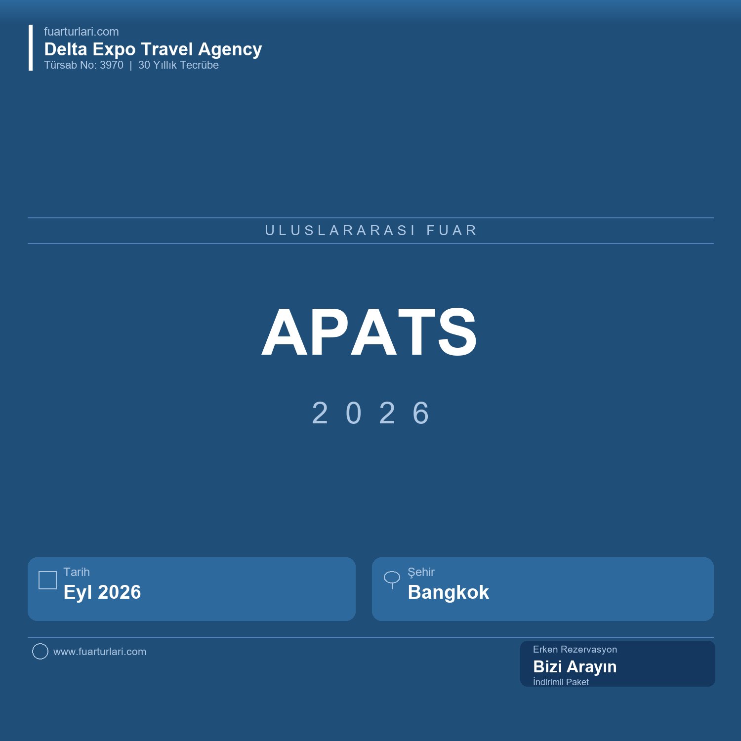 APATS 2026 - Fuar Salonu