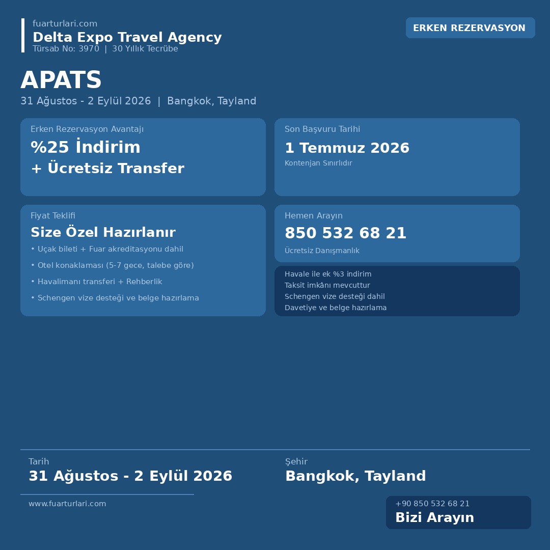 APATS 2026 - Fuar Salonu