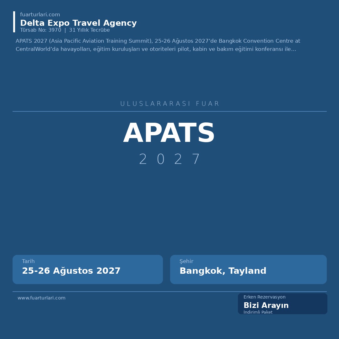 APATS 2027 - Fuar Salonu