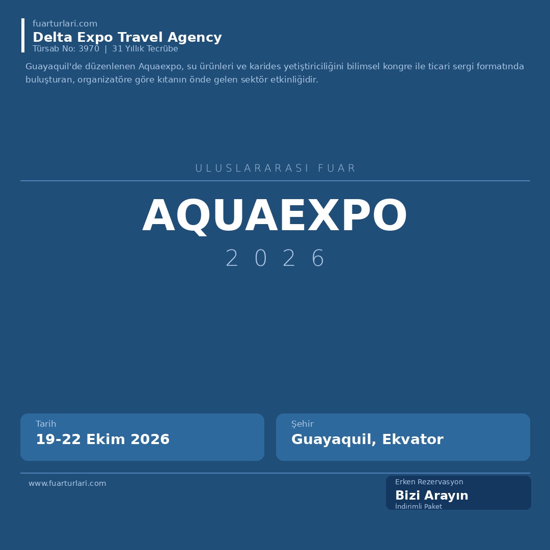 Aquaexpo 2026 - Fuar Salonu
