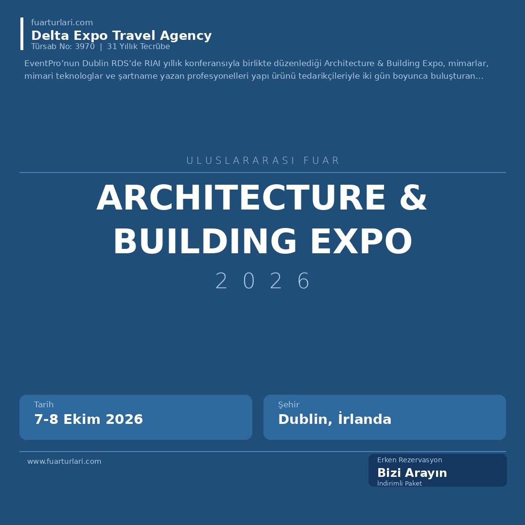 Architecture & Building Expo 2026 - Fuar Salonu