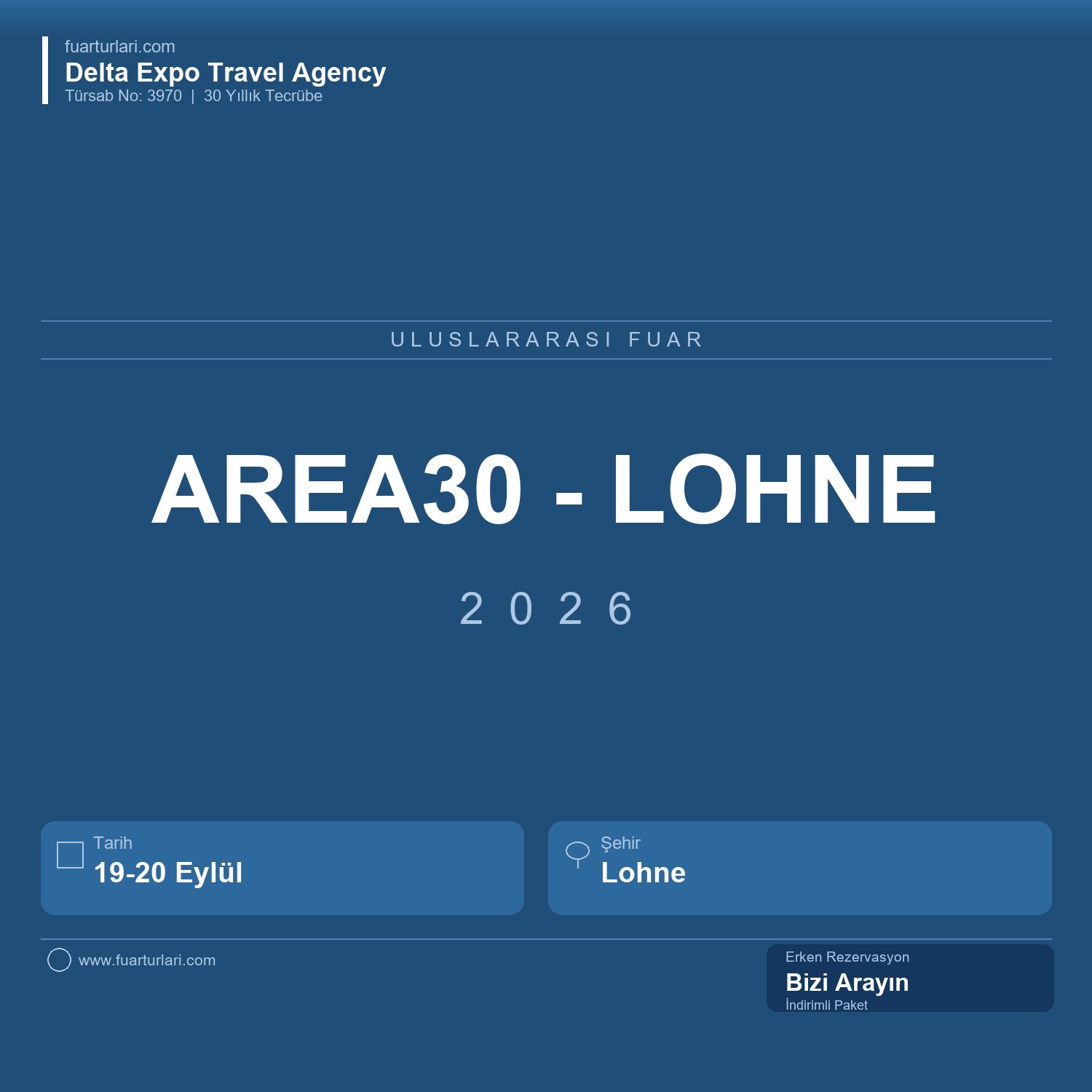 Area30 2026 - Lohne - Fuar Salonu