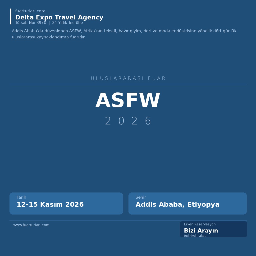 ASFW 2026 - Fuar Salonu