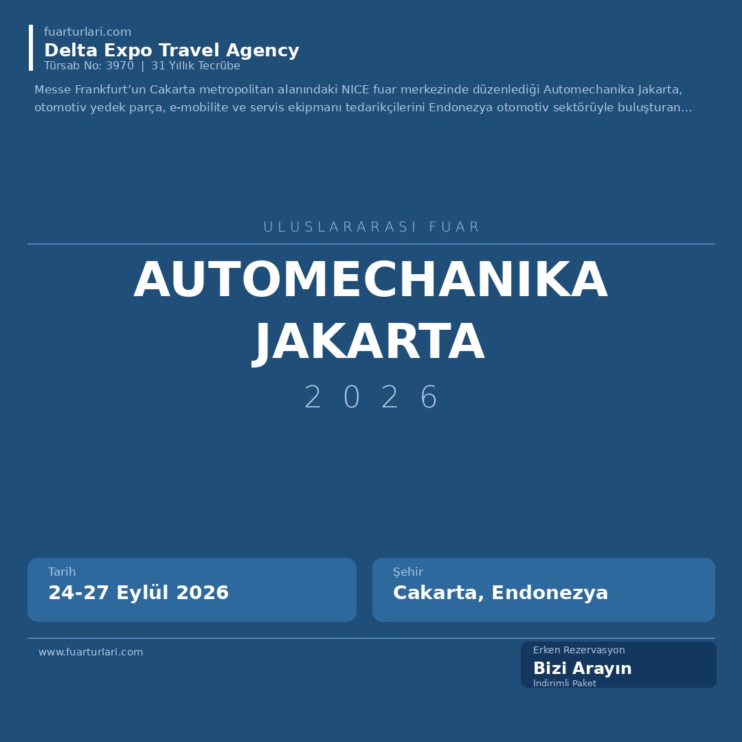 Automechanika Jakarta 2026 - Fuar Salonu
