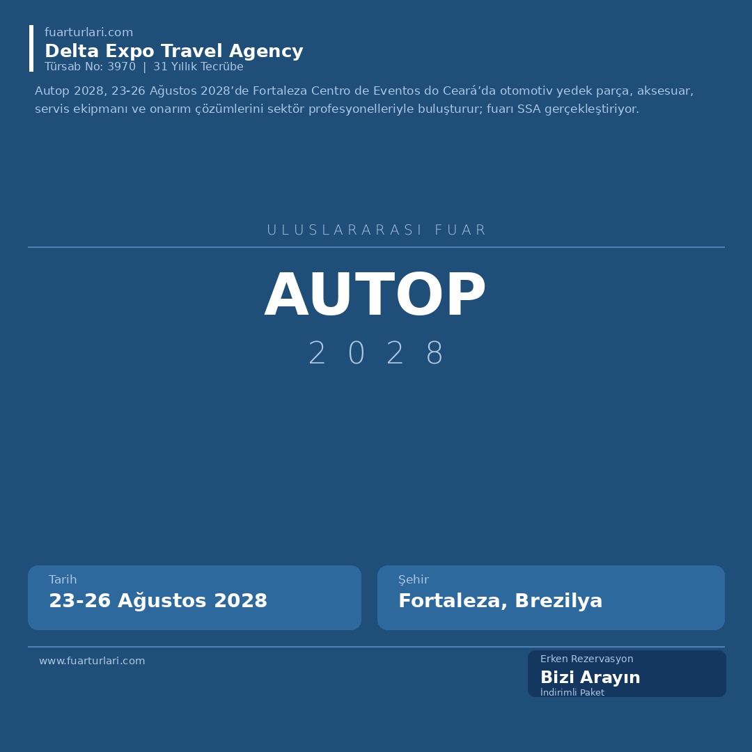 Autop 2028 - Fuar Salonu