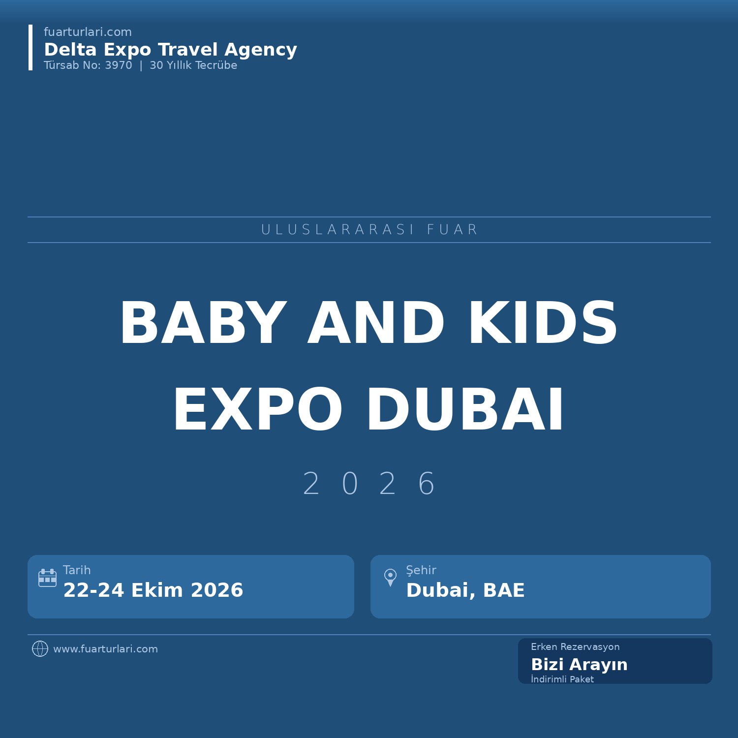 Baby and Kids Expo Dubai 2026 - Fuar Salonu