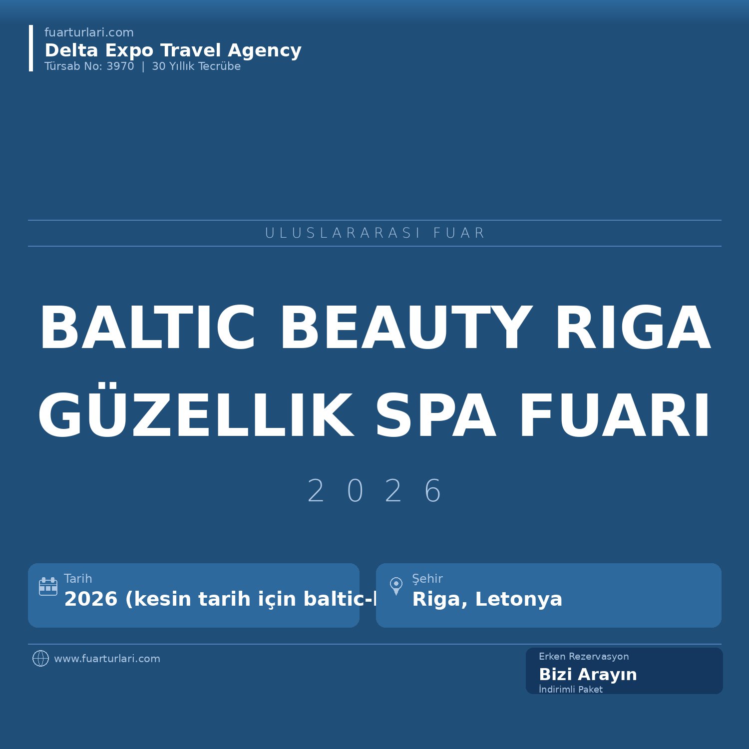 Baltic Beauty 2026 — Riga Güzellik ve Spa Fuarı - Fuar Salonu
