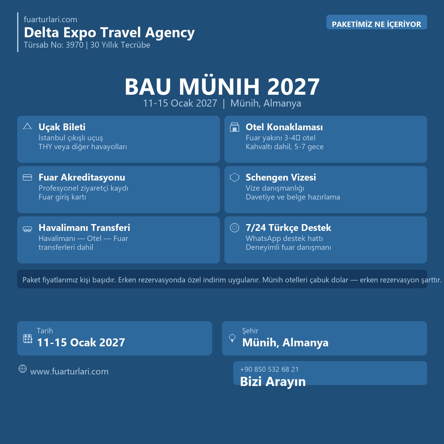BAU Münih 2027 - Fuar Salonu