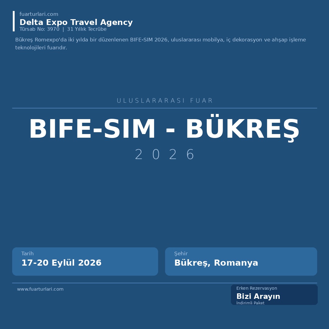 BIFE-SIM 2026 - Bükreş - Fuar Salonu