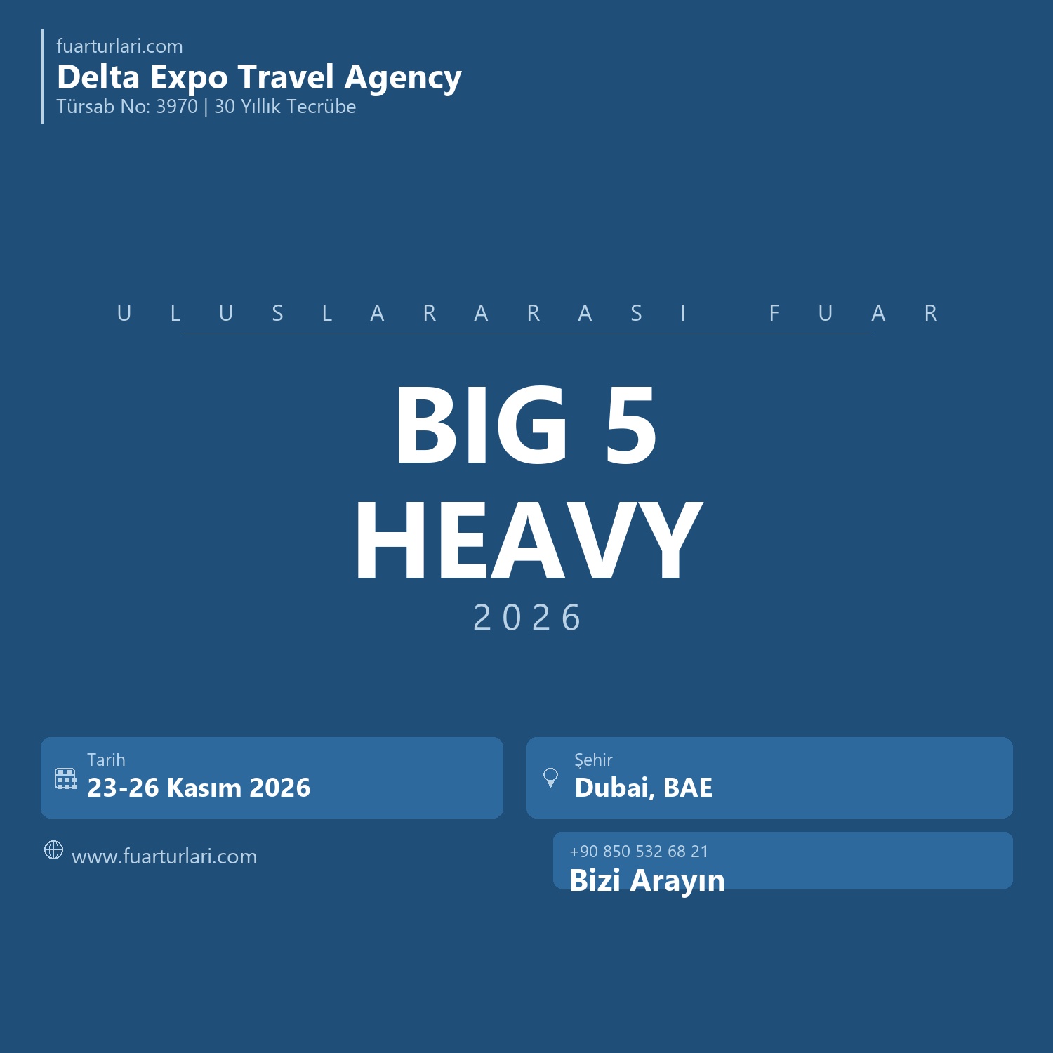 Big 5 Heavy 2026 Dubai - Fuar Salonu
