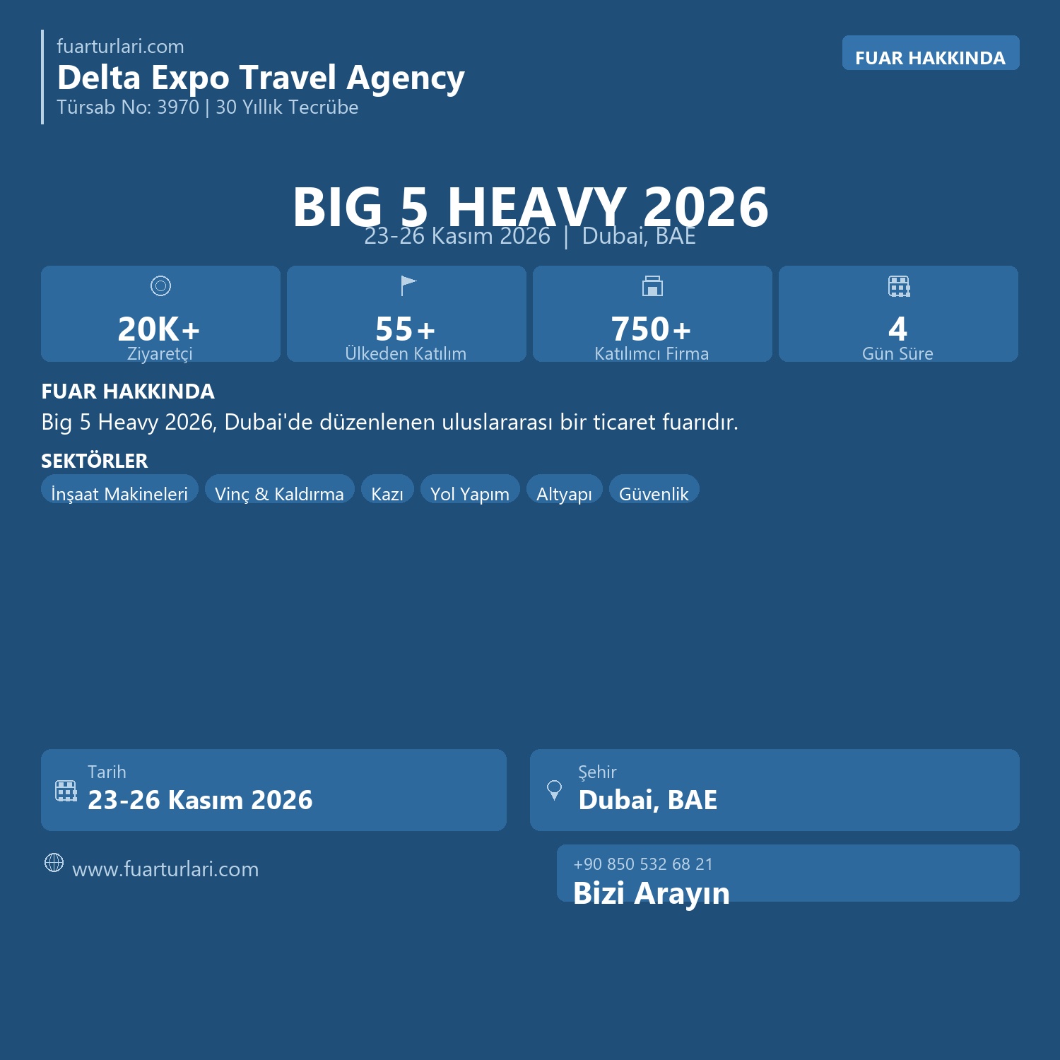 Big 5 Heavy 2026 Dubai - Fuar Salonu