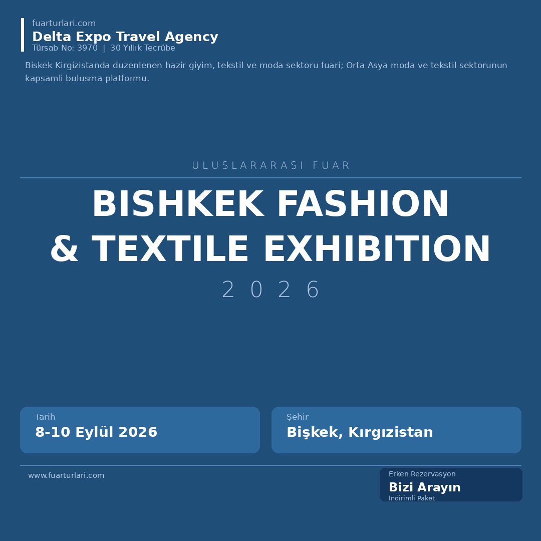 Bishkek Fashion & Textile Exhibition 2026 - Fuar Salonu
