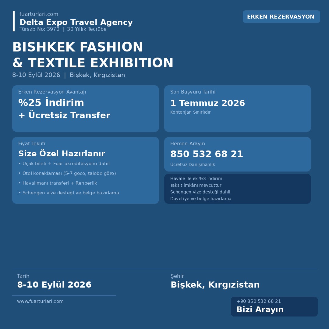 Bishkek Fashion & Textile Exhibition 2026 - Fuar Salonu