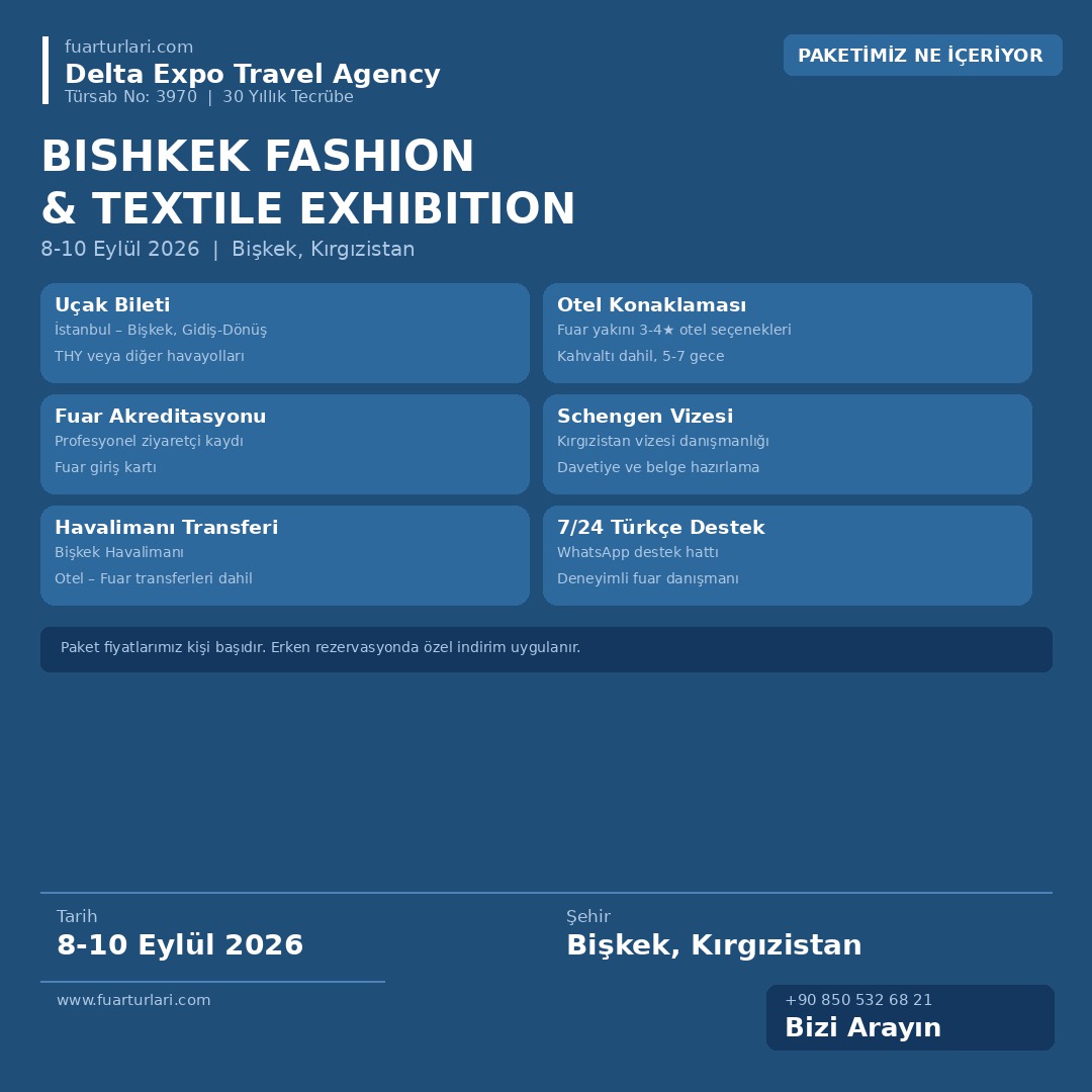 Bishkek Fashion & Textile Exhibition 2026 - Fuar Salonu