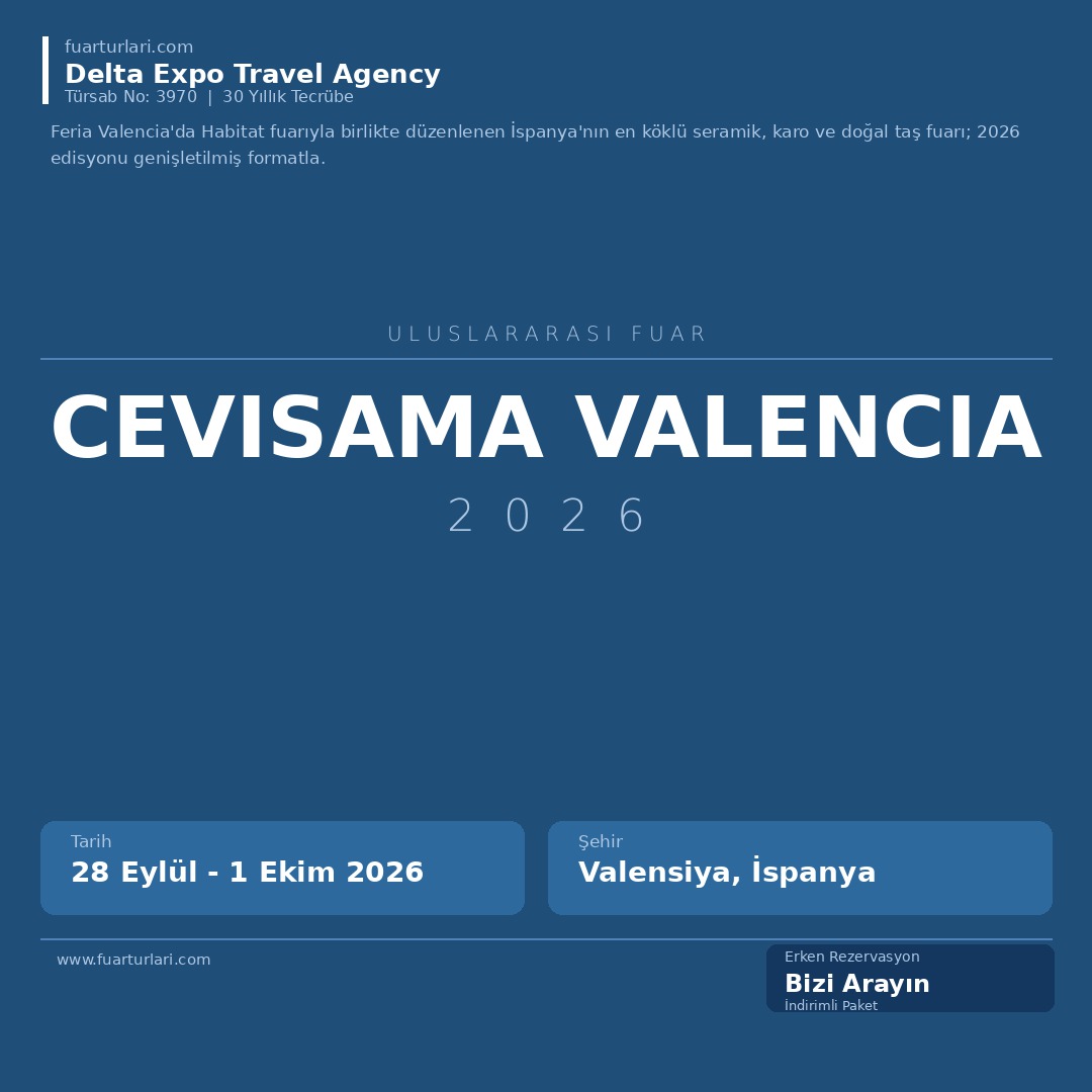 Cevisama Valencia 2026 - Fuar Salonu
