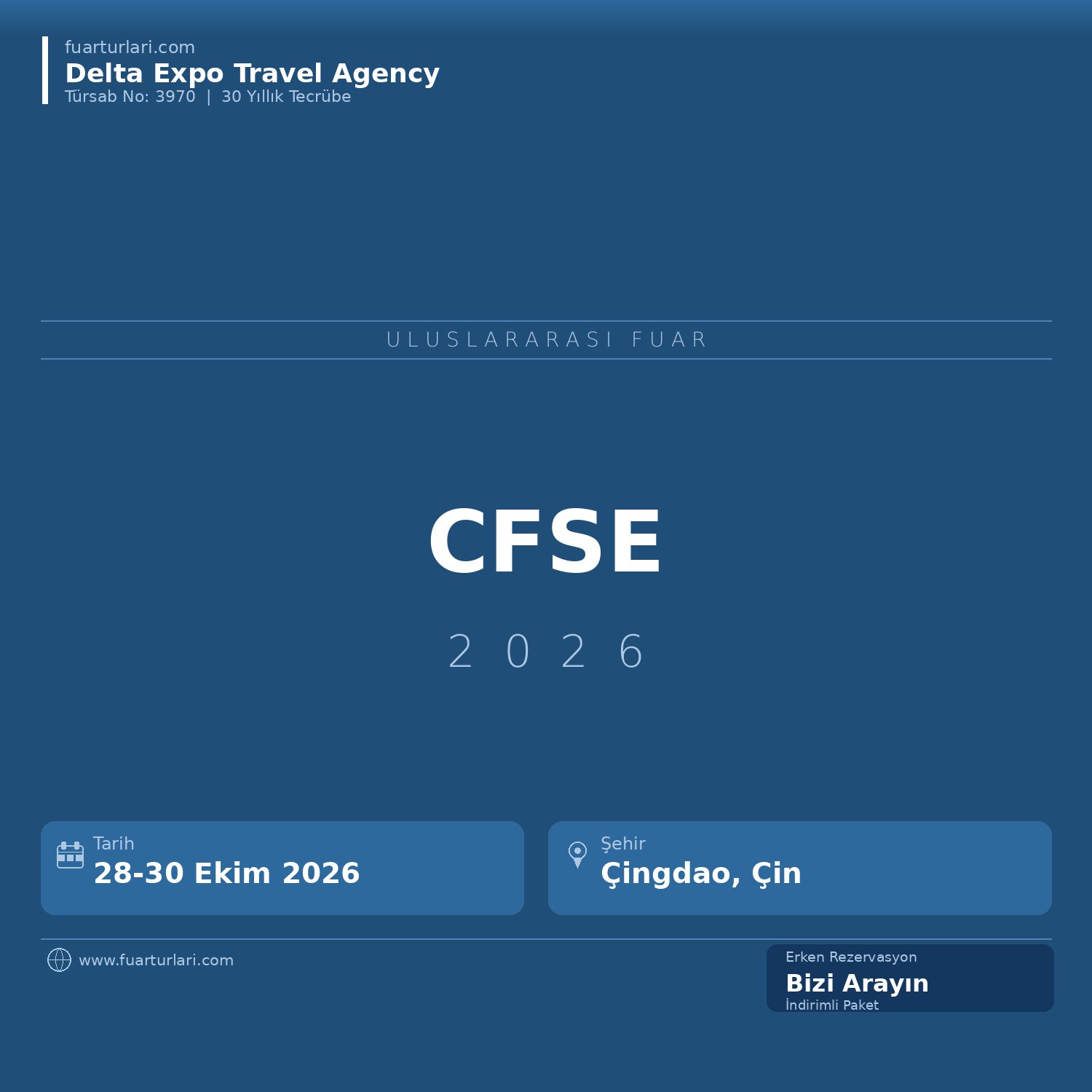 CFSE 2026 - Fuar Salonu