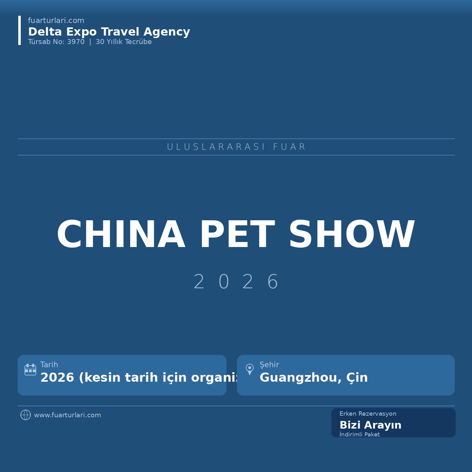 China Pet Show 2026 - Fuar Salonu