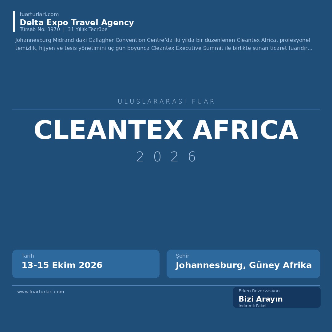 Cleantex Africa 2026 - Fuar Salonu