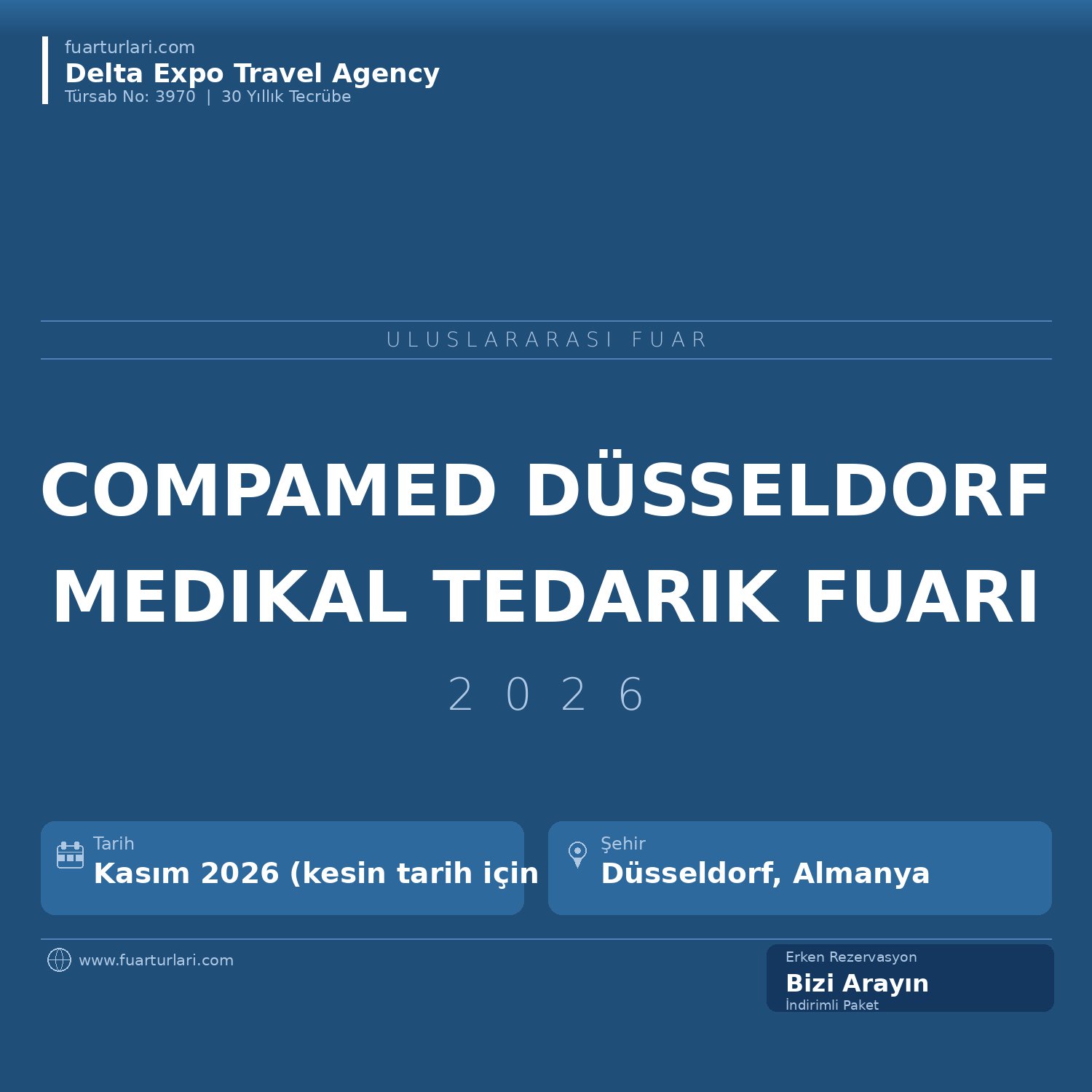 COMPAMED 2026 — Düsseldorf Tıbbi Tedarikçiler Fuarı - Fuar Salonu