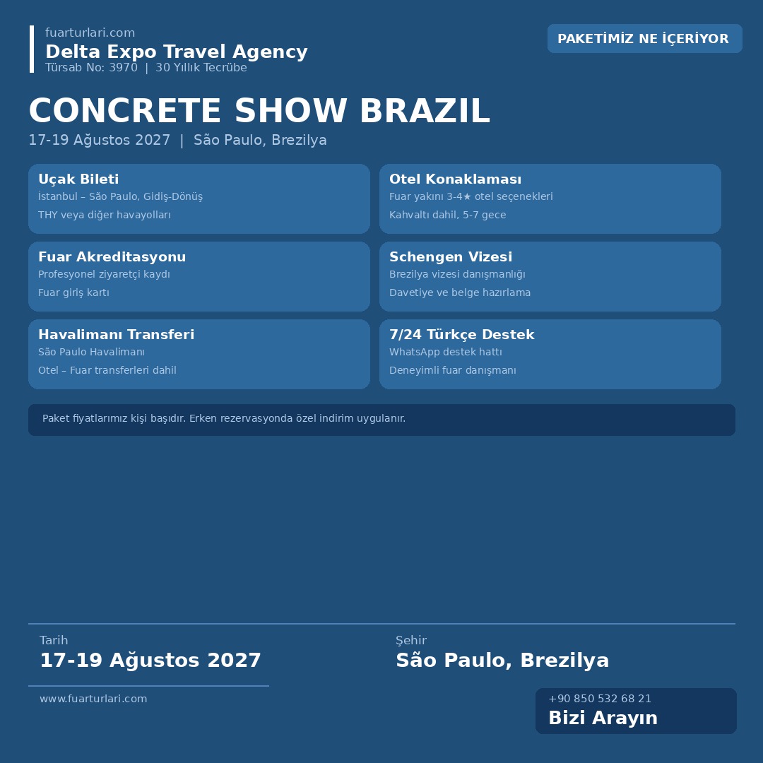 Concrete Show Brazil 2027 - Fuar Salonu