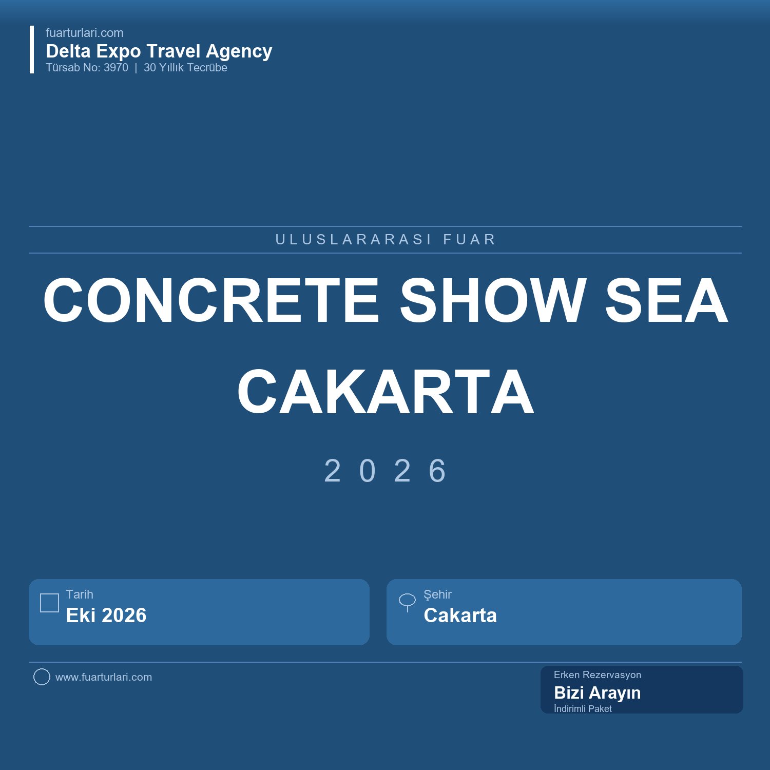 Concrete Show South East Asia 2026 - Cakarta - Fuar Salonu