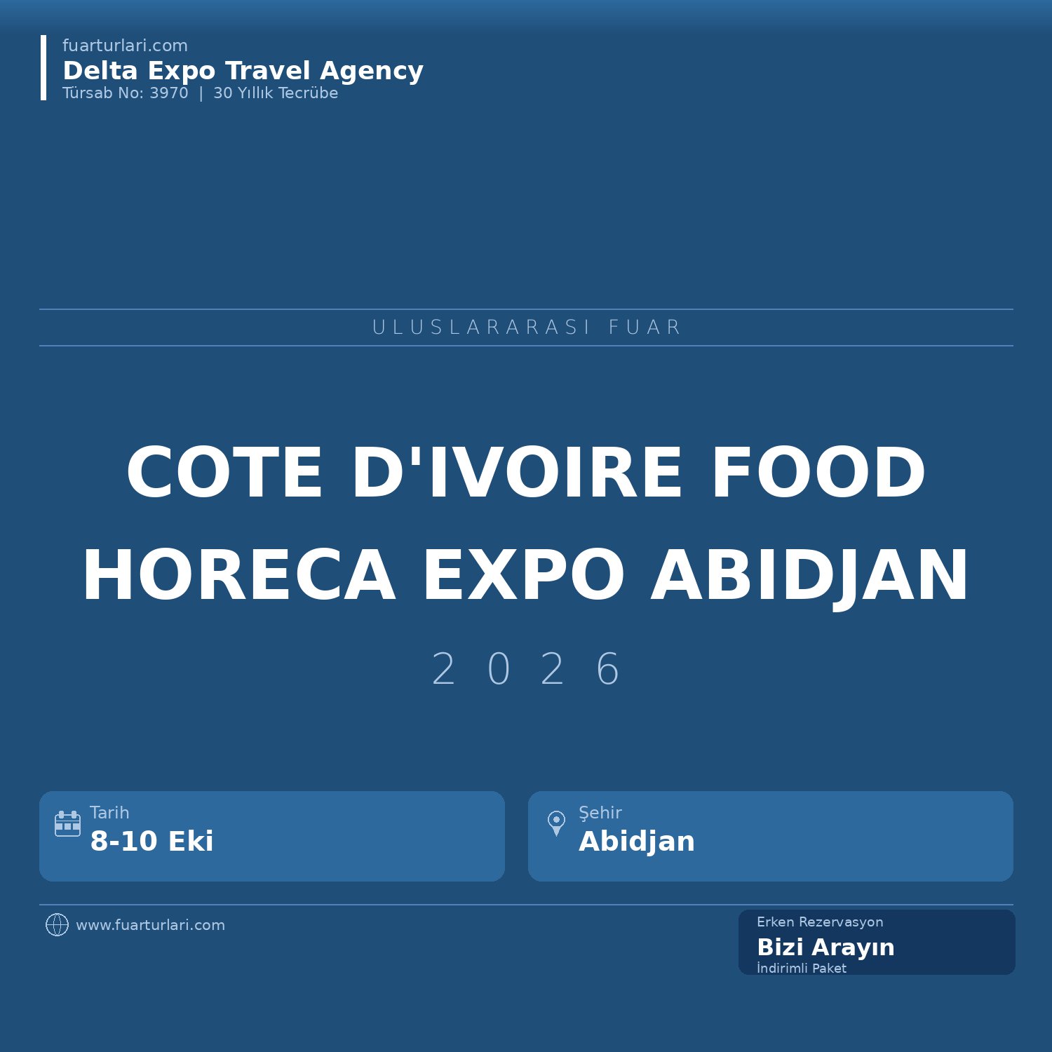 Côte d’Ivoire Food & Horeca Expo 2026 - Fuar Salonu