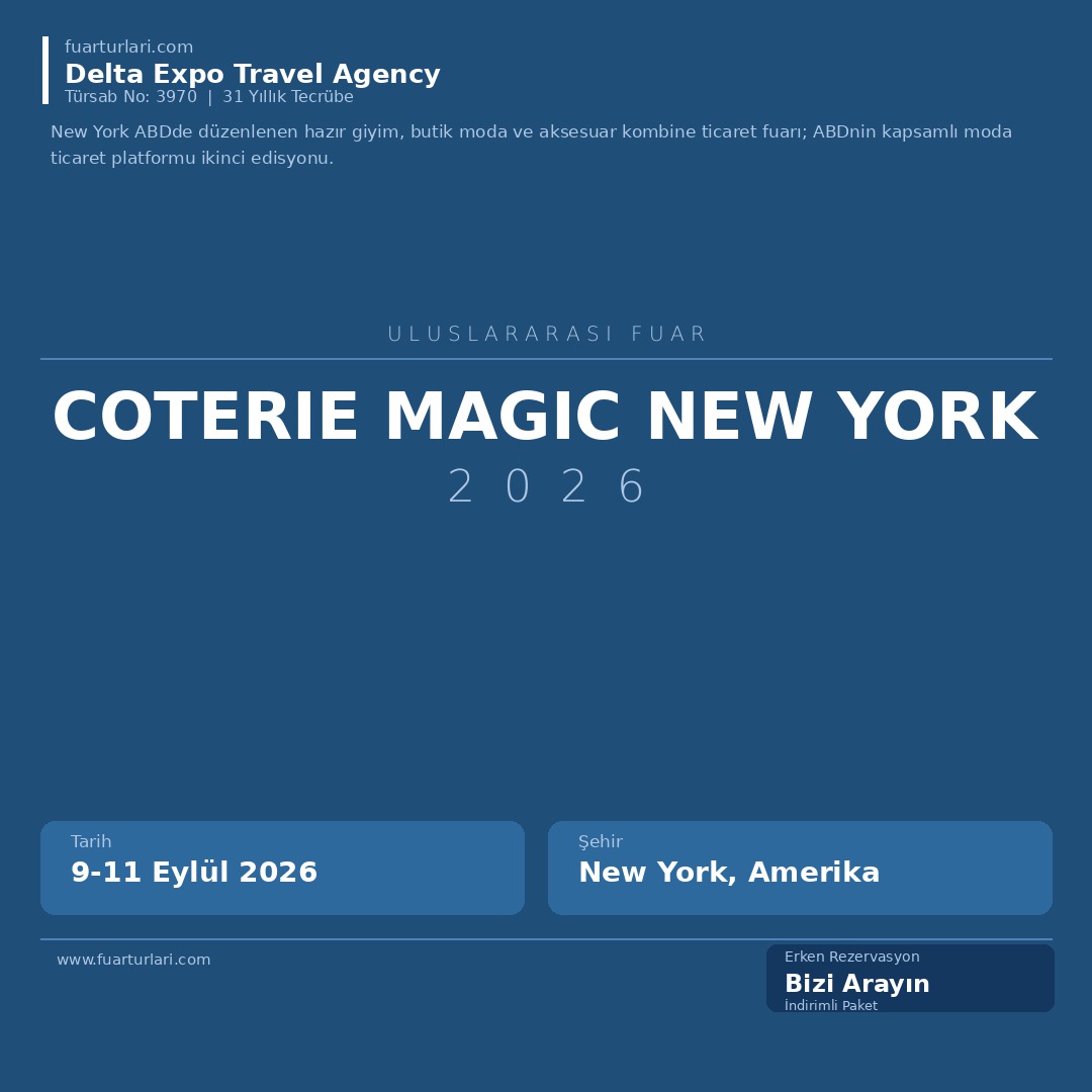 Coterie Magic New York 2026-2 - Fuar Salonu